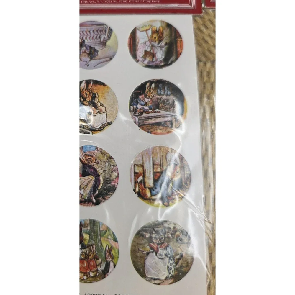 VTG Beatrix Potter Old-Fashioned Seals Merrimack‎ 1980 Rabbit Mouse Unused Lot 2